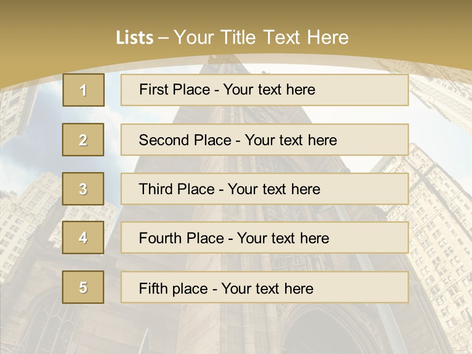 Cloud Skyscraper Street PowerPoint Template