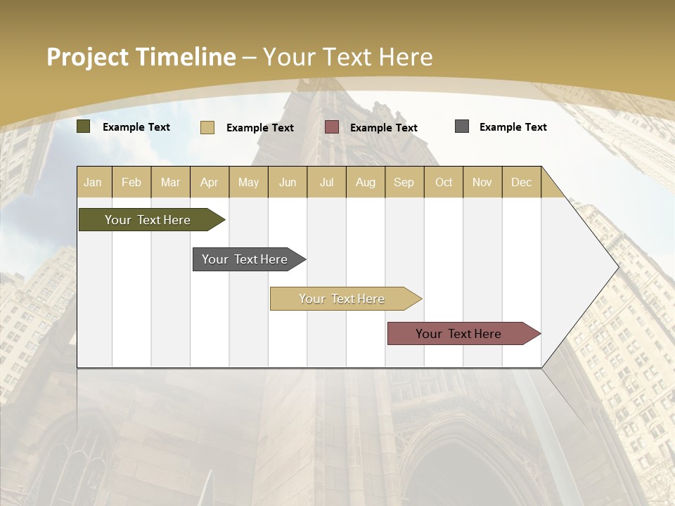 Cloud Skyscraper Street PowerPoint Template