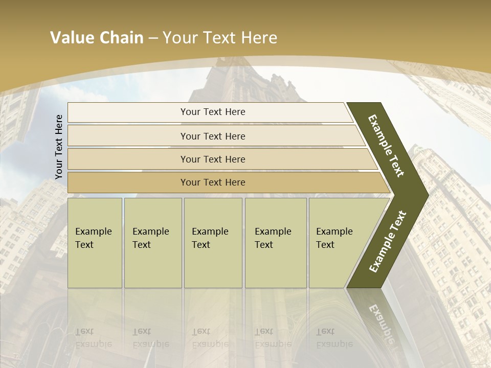 Cloud Skyscraper Street PowerPoint Template