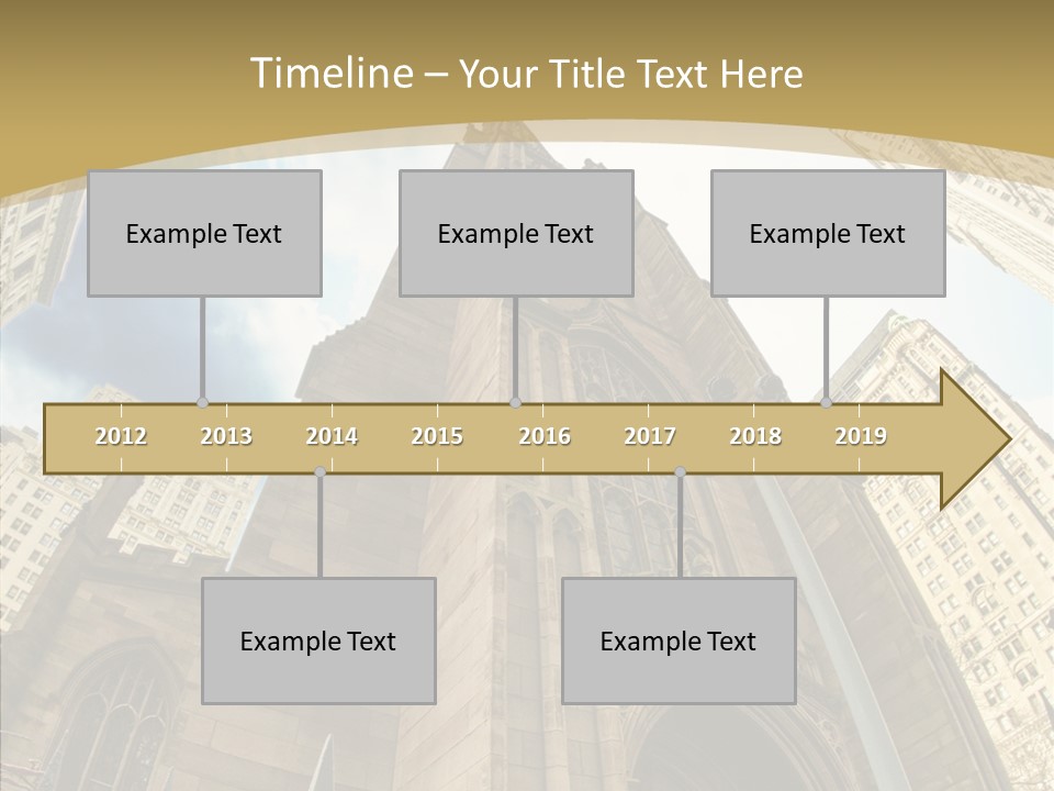 Cloud Skyscraper Street PowerPoint Template