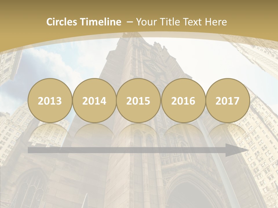 Cloud Skyscraper Street PowerPoint Template