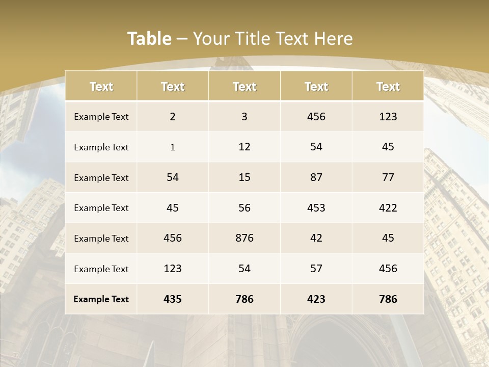 Cloud Skyscraper Street PowerPoint Template