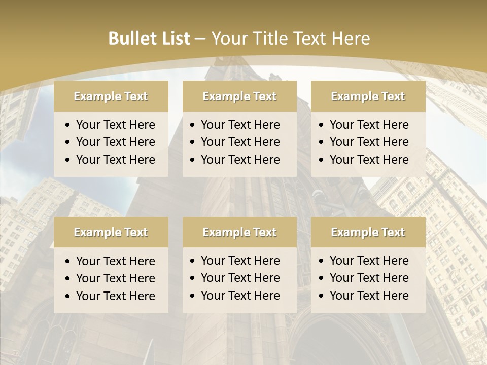 Cloud Skyscraper Street PowerPoint Template