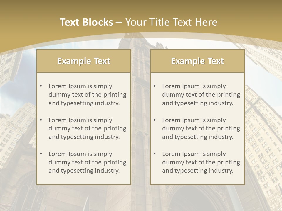 Cloud Skyscraper Street PowerPoint Template