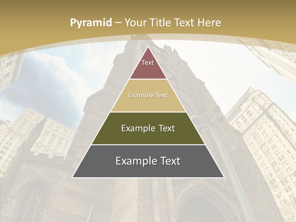 Cloud Skyscraper Street PowerPoint Template