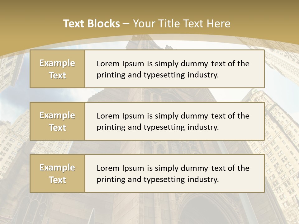 Cloud Skyscraper Street PowerPoint Template