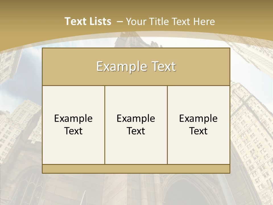 Cloud Skyscraper Street PowerPoint Template
