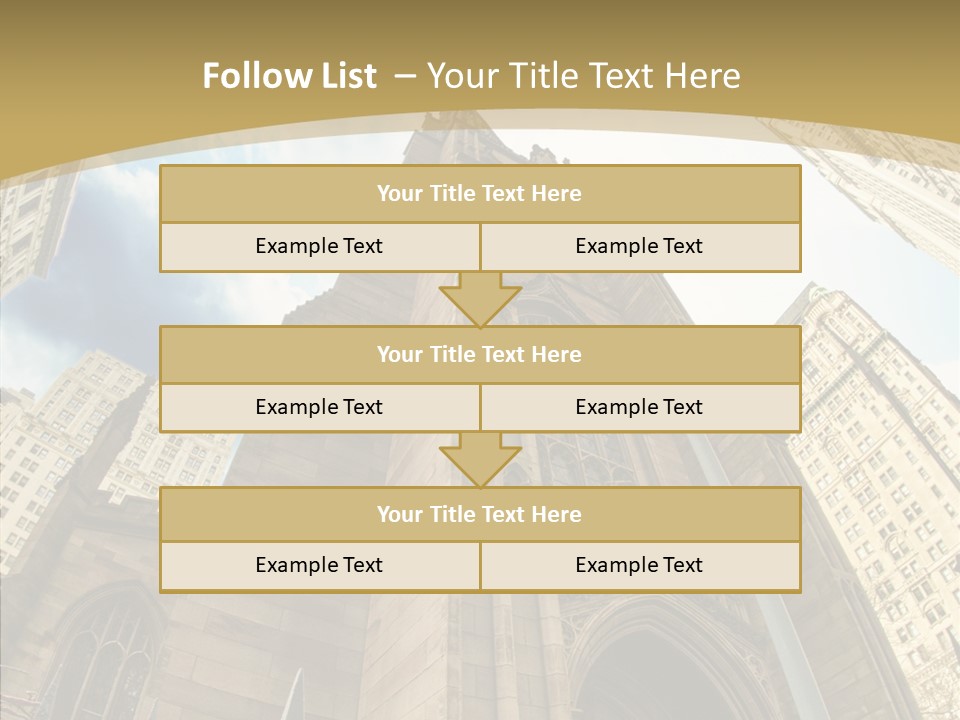 Cloud Skyscraper Street PowerPoint Template