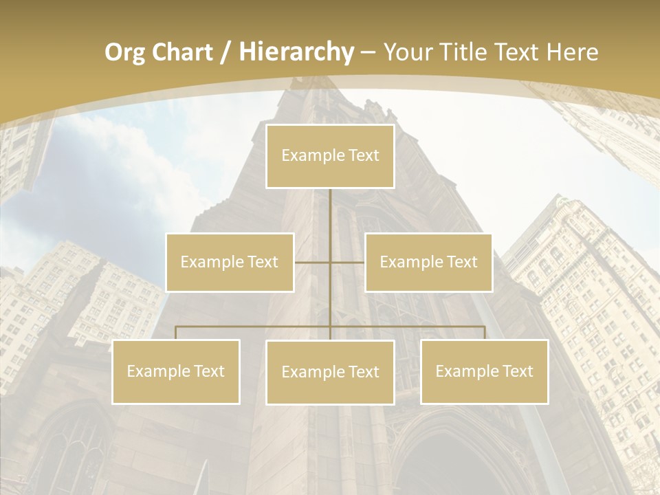 Cloud Skyscraper Street PowerPoint Template