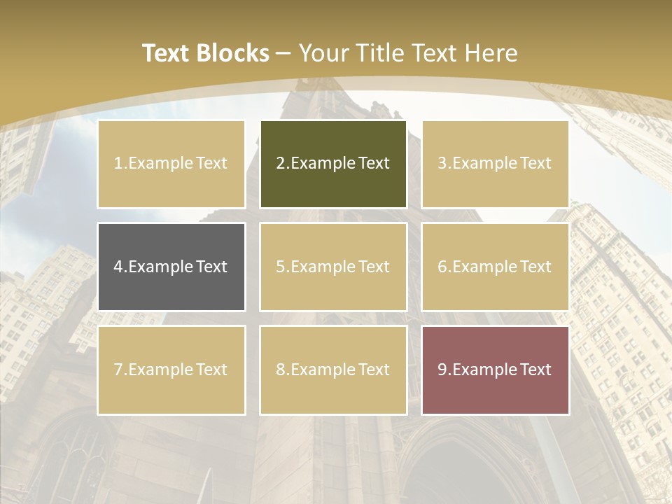 Cloud Skyscraper Street PowerPoint Template