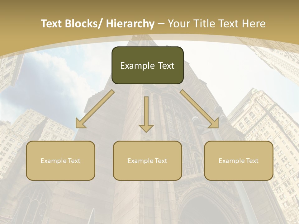 Cloud Skyscraper Street PowerPoint Template