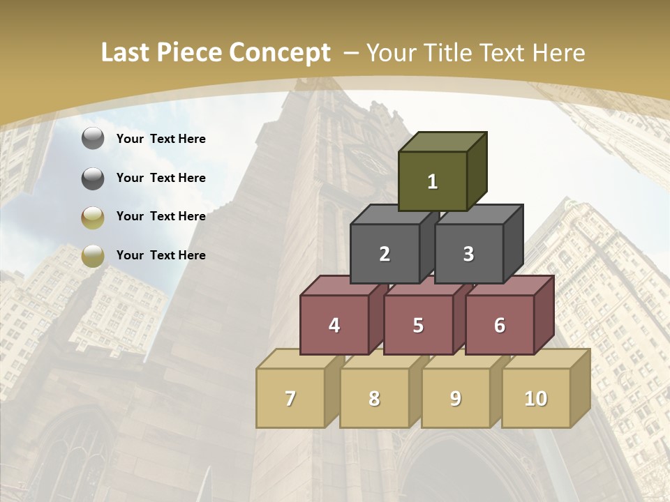 Cloud Skyscraper Street PowerPoint Template