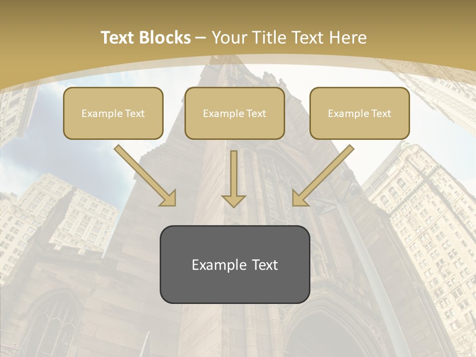 Cloud Skyscraper Street PowerPoint Template