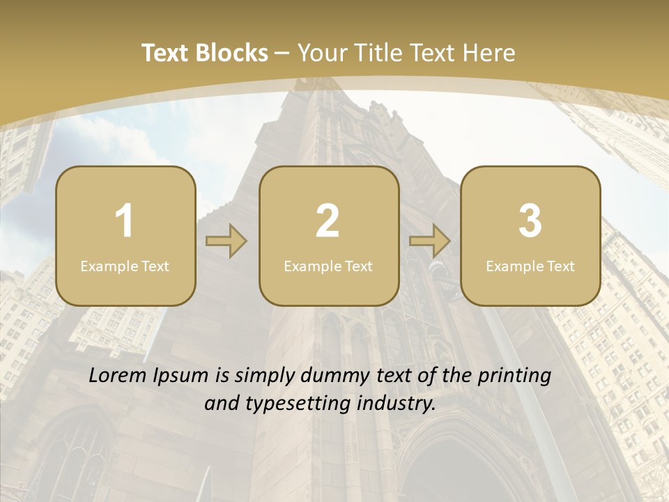 Cloud Skyscraper Street PowerPoint Template