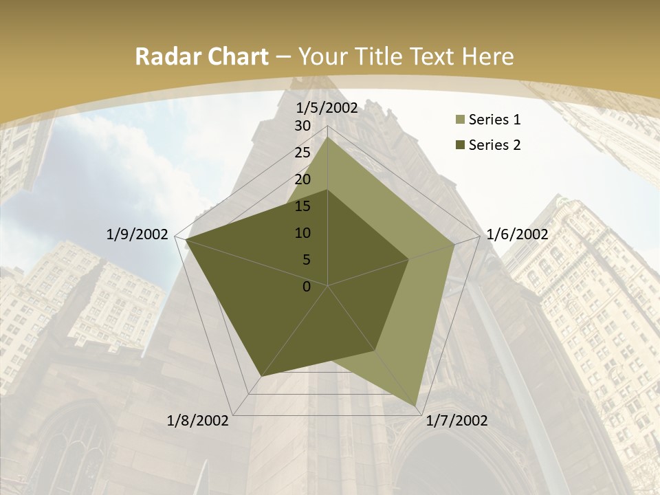 Cloud Skyscraper Street PowerPoint Template