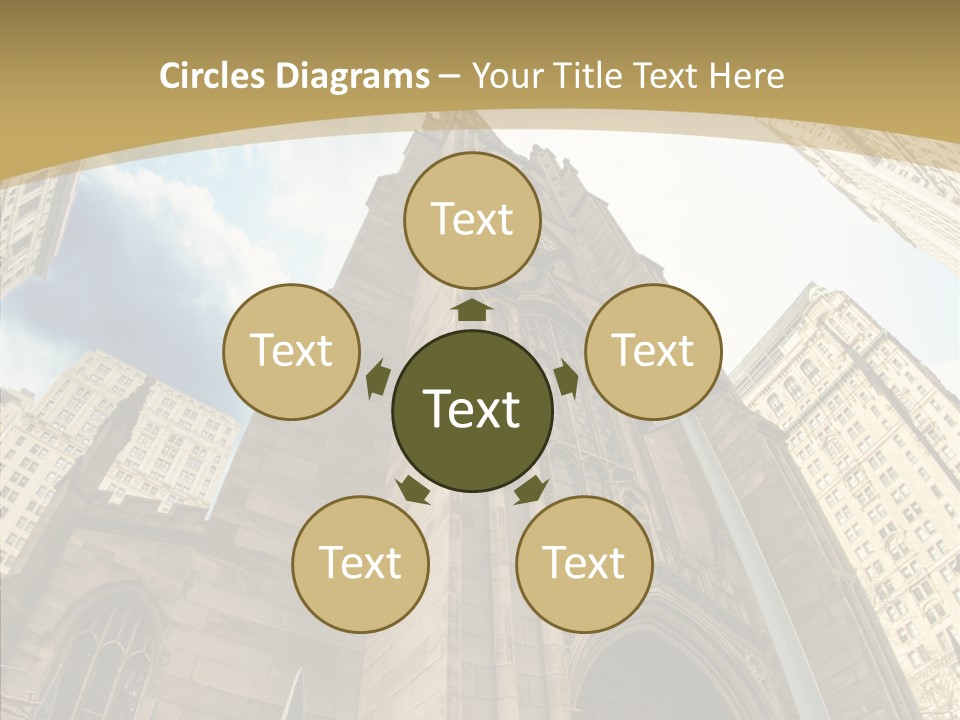 Cloud Skyscraper Street PowerPoint Template