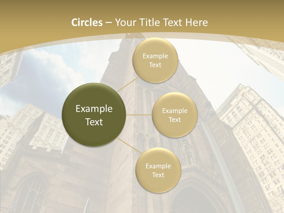 Cloud Skyscraper Street PowerPoint Template