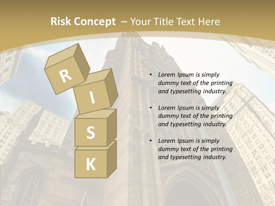 Cloud Skyscraper Street PowerPoint Template