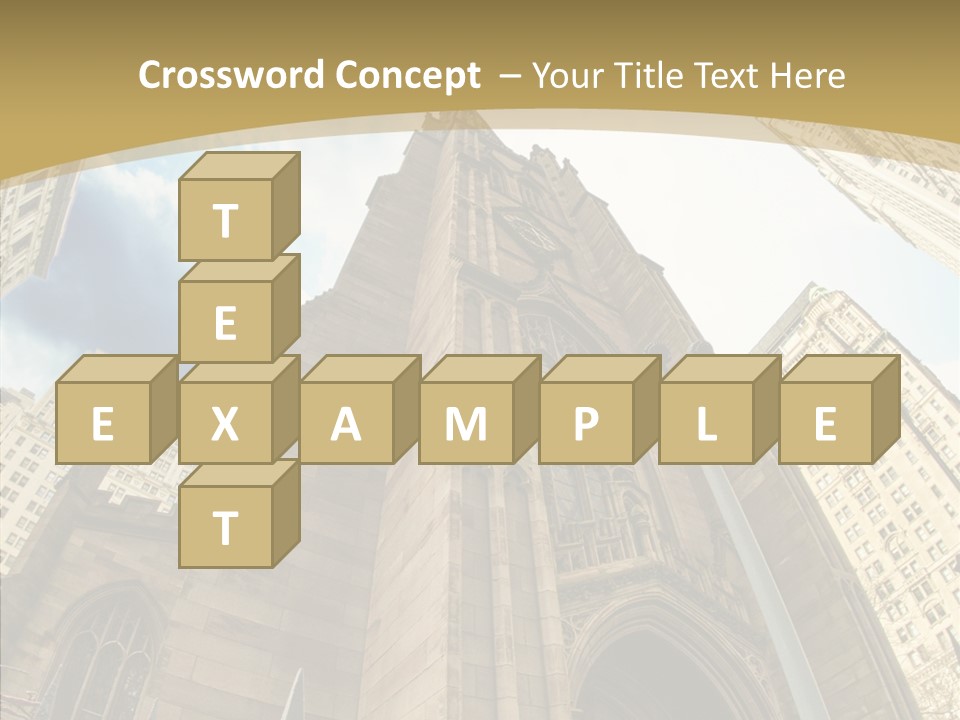 Cloud Skyscraper Street PowerPoint Template