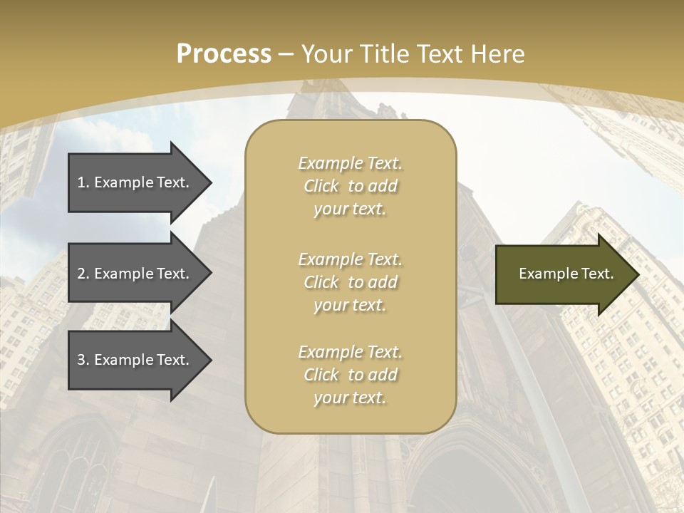 Cloud Skyscraper Street PowerPoint Template