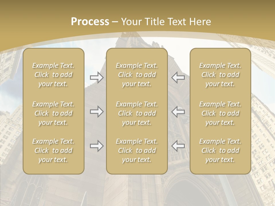Cloud Skyscraper Street PowerPoint Template