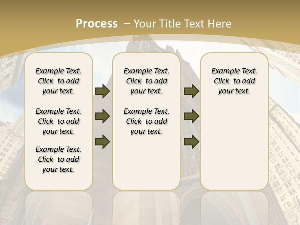 Cloud Skyscraper Street PowerPoint Template