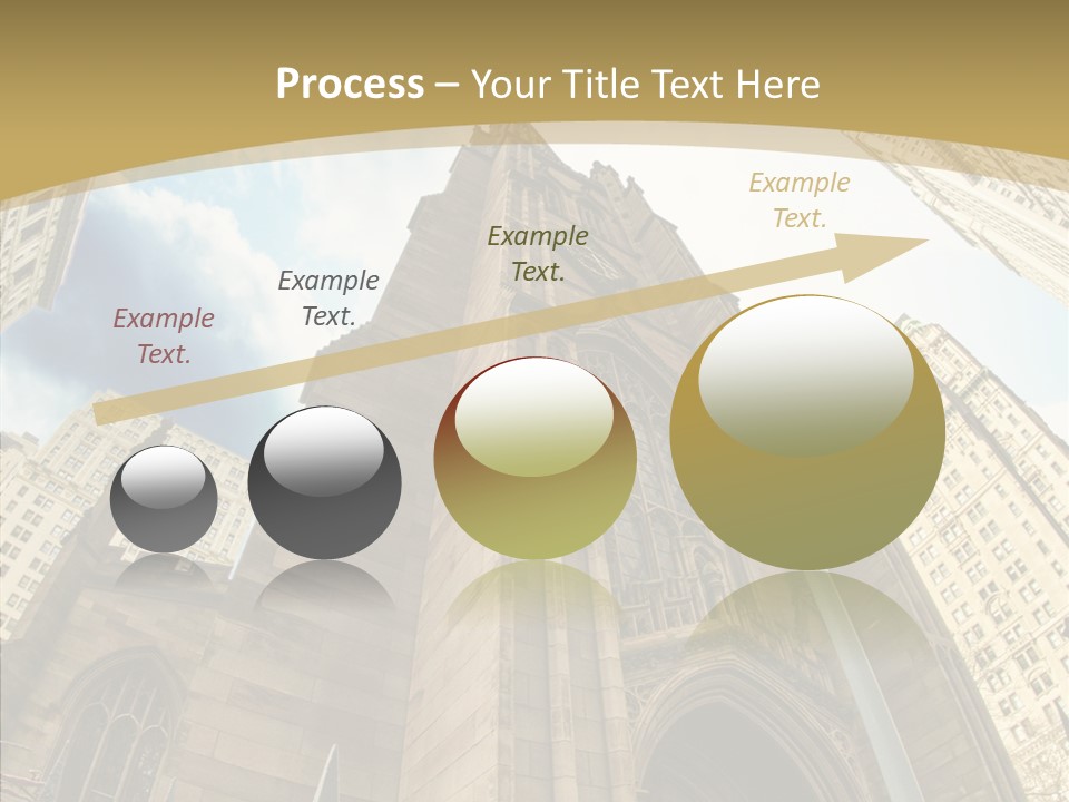 Cloud Skyscraper Street PowerPoint Template
