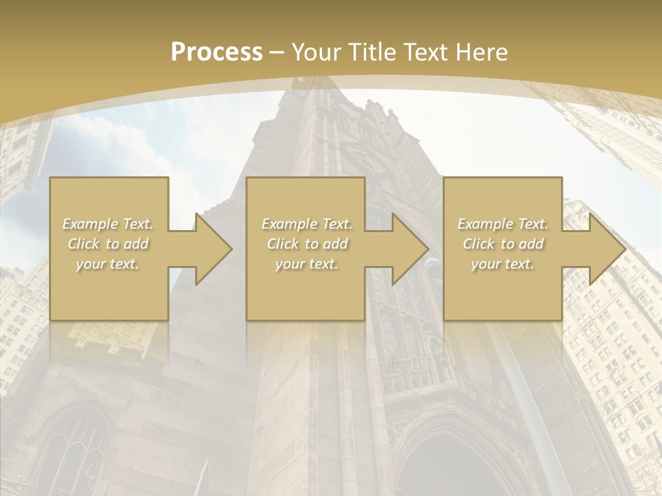 Cloud Skyscraper Street PowerPoint Template