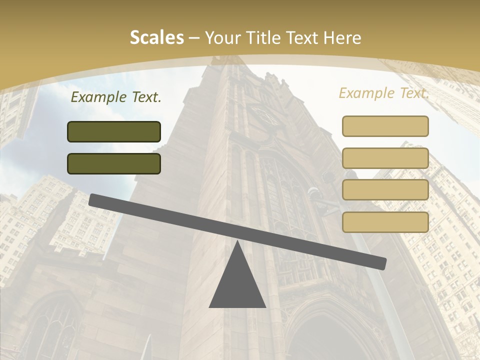 Cloud Skyscraper Street PowerPoint Template