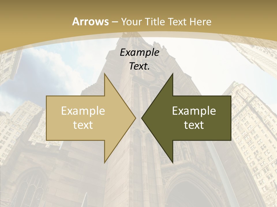 Cloud Skyscraper Street PowerPoint Template