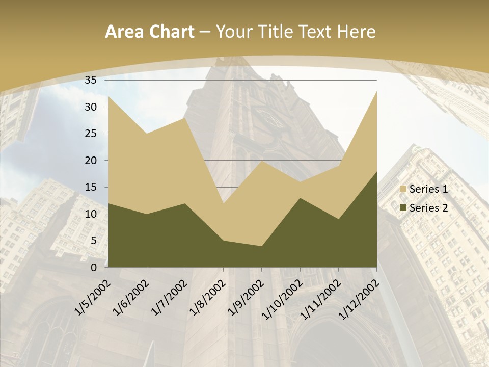 Cloud Skyscraper Street PowerPoint Template