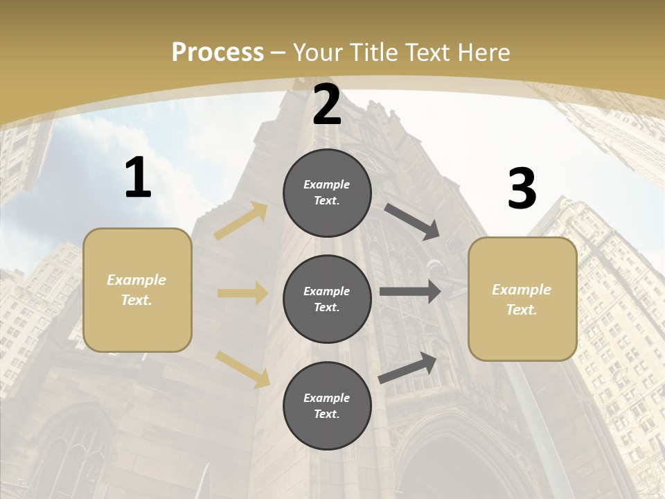 Cloud Skyscraper Street PowerPoint Template