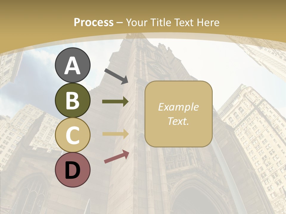 Cloud Skyscraper Street PowerPoint Template
