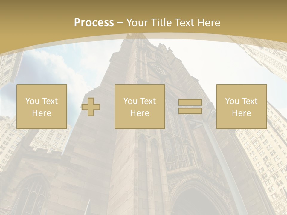 Cloud Skyscraper Street PowerPoint Template