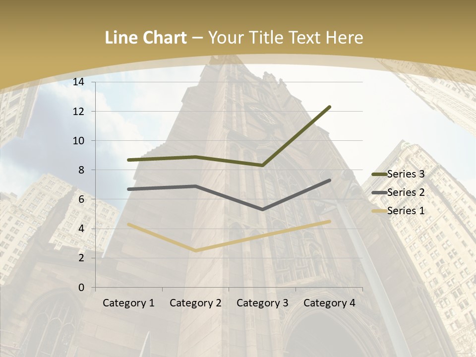 Cloud Skyscraper Street PowerPoint Template
