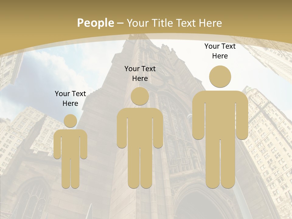 Cloud Skyscraper Street PowerPoint Template