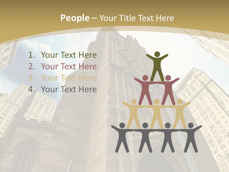 Cloud Skyscraper Street PowerPoint Template