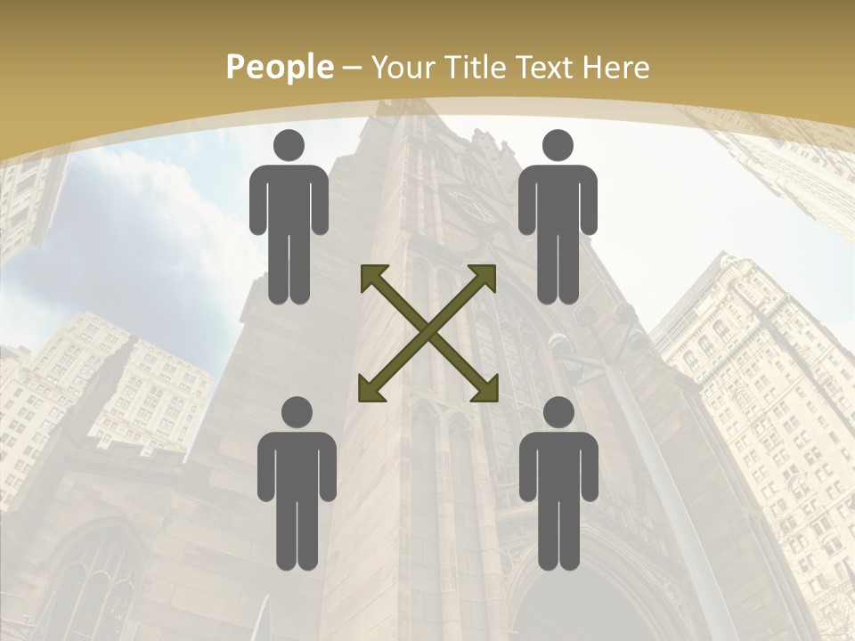 Cloud Skyscraper Street PowerPoint Template