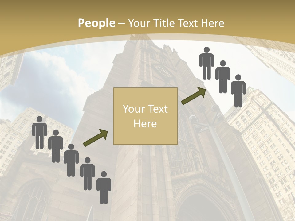 Cloud Skyscraper Street PowerPoint Template
