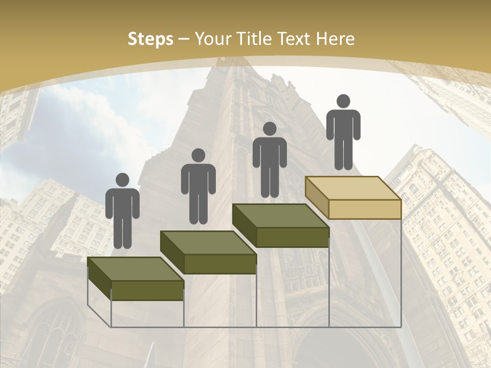 Cloud Skyscraper Street PowerPoint Template