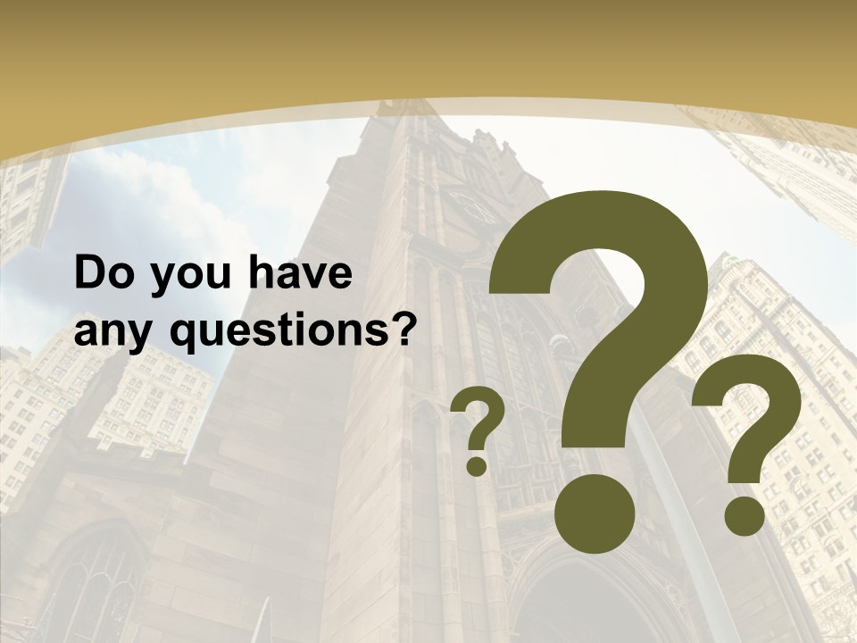 Cloud Skyscraper Street PowerPoint Template