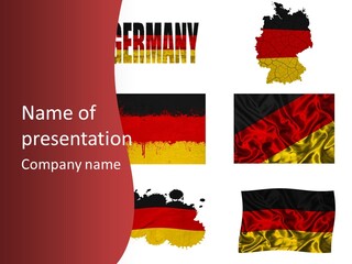 Name Banner Blot PowerPoint Template