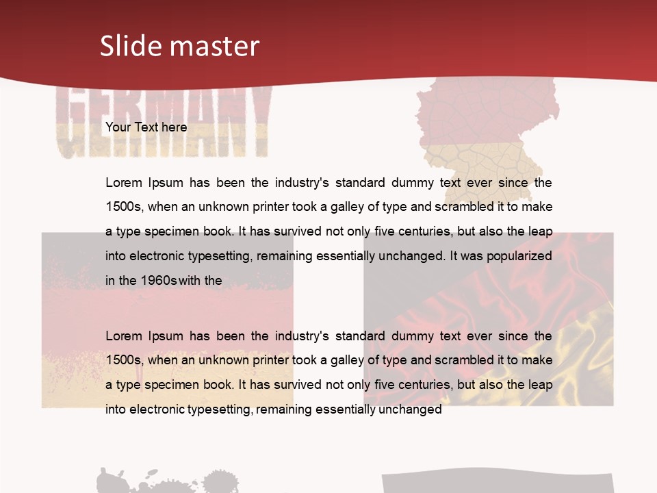 Name Banner Blot PowerPoint Template