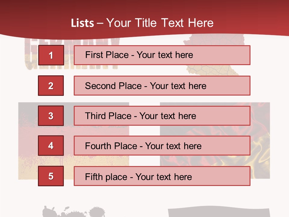 Name Banner Blot PowerPoint Template