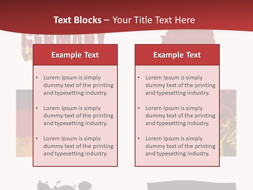 Name Banner Blot PowerPoint Template