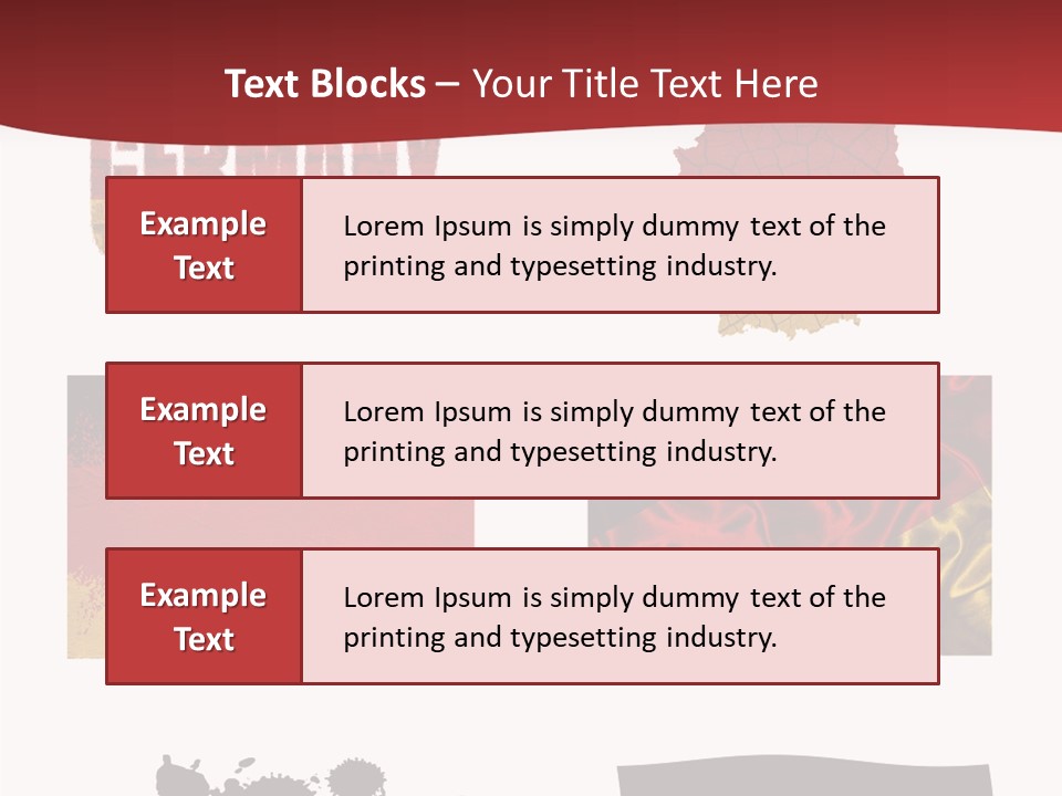 Name Banner Blot PowerPoint Template