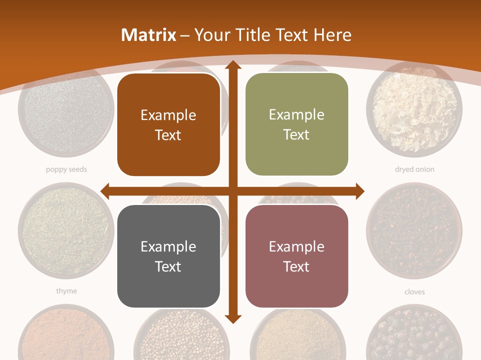 Gourmet Recipe Coriander PowerPoint Template