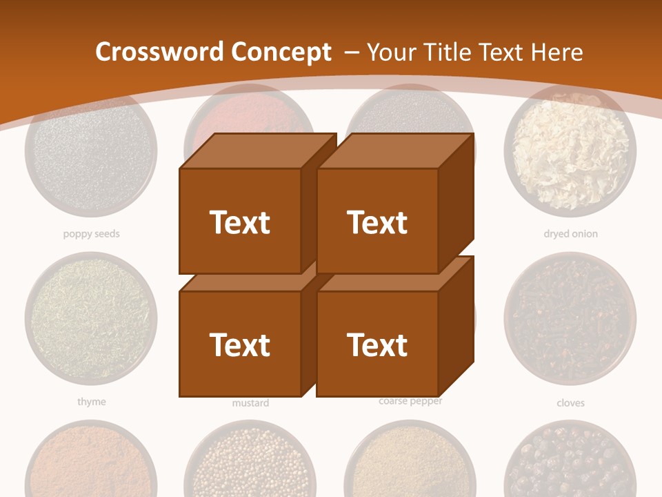 Gourmet Recipe Coriander PowerPoint Template