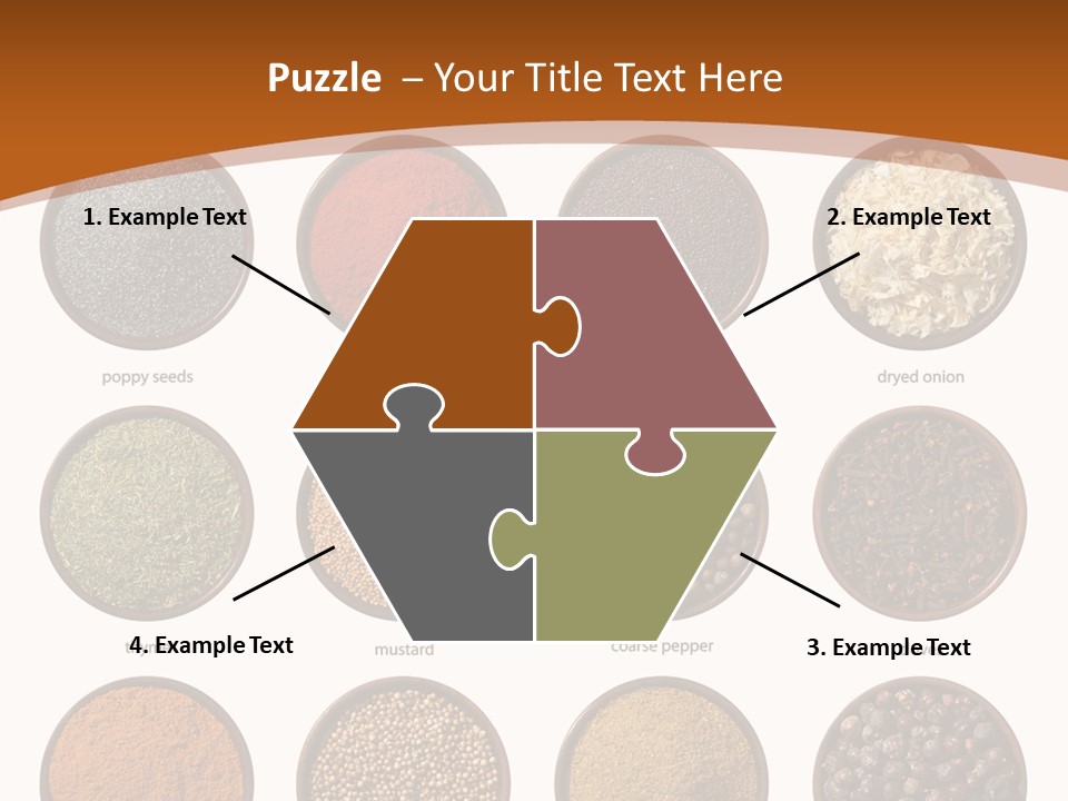 Gourmet Recipe Coriander PowerPoint Template