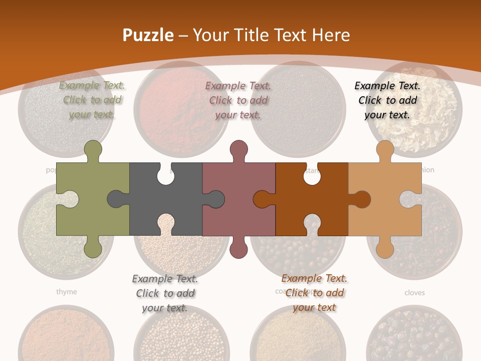 Gourmet Recipe Coriander PowerPoint Template